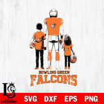 Bowling Green Falcons Father And Child Football SVG DXF EPS PNG FILE,NCAA SVG, Father day Digital Download,Instant Download, Silhouette