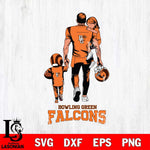 Bowling Green Falcons Father And Son Football SVG DXF EPS PNG FILE,NCAA SVG, Father day Digital Download,Instant Download, Silhouette