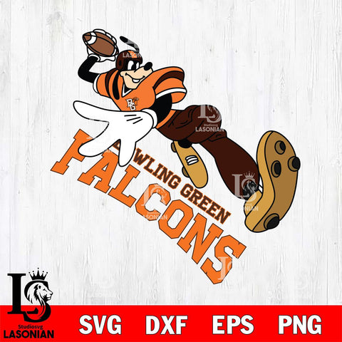 Bowling Green Falcons Goofy rugby player SVG DXF EPS PNG FILE,NCAA svg ,Football Digital Download,Instant Download, Silhouette