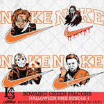 Bowling Green Falcons Halloween Nike NCAA Bundle 4 Svg Eps Dxf Png File, Digital Download, Instant Download