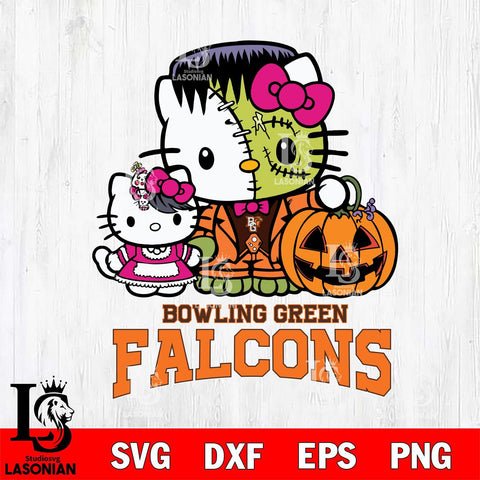Bowling Green Falcons Hello Kitty Horror 10 Svg Eps Dxf Png File, Digital Download