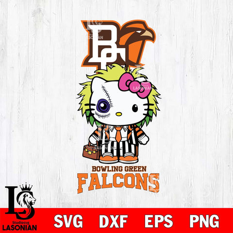 Bowling Green Falcons Hello Kitty Horror 8 Svg Eps Dxf Png File, Digital Download