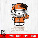 Bowling Green Falcons Hello Kitty NCAA 1 Svg Eps Dxf Png File, Digital Download, Instant Download