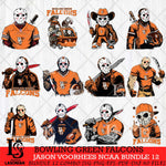 Bowling Green Falcons Jason Voorhees Horror Bundle 12 SVG Eps Dxf Png File, bundle NCAA svg, Digital Download, Instant Download