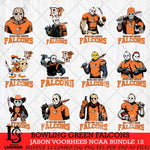 Bowling Green Falcons Jason Voorhees NCAA Bundle 12 SVG Svg Eps Dxf Png File, Digital Download