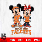 Bowling Green Falcons Mickey And Minnie Rugby Svg Eps Dxf Png File, NCAA svg , Digital Download , Instant Download, Cricut File