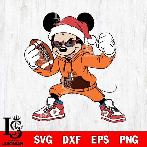 Bowling Green Falcons Mickey Cool Football Christmas File Cut, NCAA SVG DXF EPS PNG FILE, Digital Download , Criucut , Silhouette