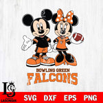 Bowling Green Falcons Mickey Minnie Football Svg Eps Dxf Png File, NCAA svg , Digital Download , Instant Download, Cricut File