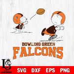 Bowling Green Falcons Peanuts play football SVG DXF EPS PNG FILE,Snoopy File Cut, NCAA Digital Download,Instant Download,Christmas Silhouette
