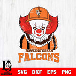 Bowling Green Falcons Pennywise Horror Sport 10 Svg Eps Dxf Png File, Digital Download