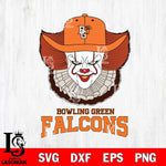 Bowling Green Falcons Pennywise Horror Sport 12 Svg Eps Dxf Png File, Digital Download