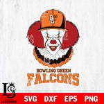Bowling Green Falcons Pennywise Horror Sport 4 Svg Eps Dxf Png File, Digital Download