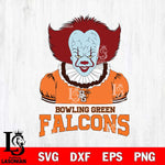 Bowling Green Falcons Pennywise Horror Sport 5 Svg Eps Dxf Png File, Digital Download