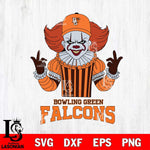 Bowling Green Falcons Pennywise Horror Sport 8 Svg Eps Dxf Png File, Digital Download