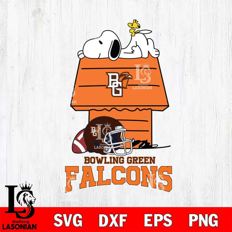 Bowling Green Falcons Snoopy Chill Football SVG DXF EPS PNG FILE,Snoopy File Cut, NCAA Digital Download,Instant Download,Christmas Silhouette