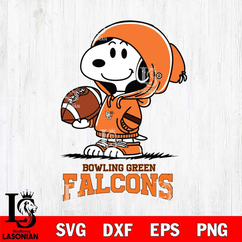 Bowling Green Falcons Snoopy Football Svg Eps Dxf Png File, NCAA svg , Digital Download , Instant Download, Cricut File