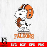 Bowling Green Falcons Snoopy Rugby Svg Eps Dxf Png File, NCAA svg , Digital Download , Instant Download, Cricut File