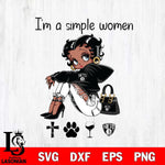 Brooklyn Nets Betty Boop Black Fan I Am Simple Women Svg Eps Dxf Png File, Digital Download