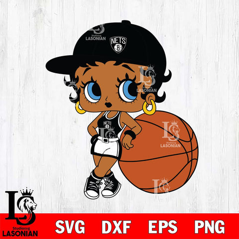 Brooklyn Nets Betty Boop NBA 10 Svg Eps Dxf Png File, NBA svg, Digital Download, Instant Download