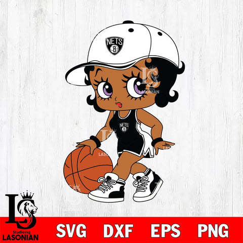 Brooklyn Nets Betty Boop NBA 5 Svg Eps Dxf Png File, NBA svg, Digital Download, Instant Download