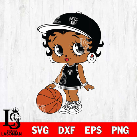 Brooklyn Nets Betty Boop NBA 6 Svg Eps Dxf Png File, NBA svg, Digital Download, Instant Download