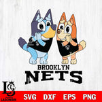 Brooklyn Nets Bluey & Bingo 15 Svg Eps Dxf Png File, NBA svg, Digital Download, Instant Download