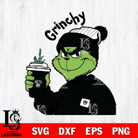 Brooklyn Nets Boujee Grinch 10 Svg Eps Dxf Png File, Digital Download, Instant Download