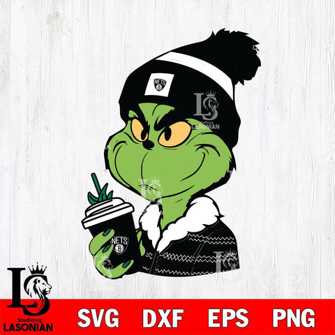 Brooklyn Nets Boujee Grinch Svg Eps Dxf Png File, Digital Download, Instant Download