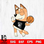 Brooklyn Nets Chilli bluey sport Svg Eps Dxf Png File, Digital Download, Instant Download