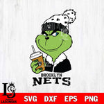 Brooklyn Nets Grinch hat Svg Eps Dxf Png File, Digital Download, Instant Download