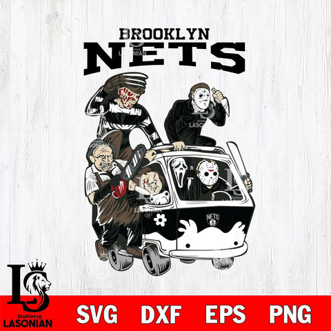 Brooklyn Nets Jason Voorhees Horror 10 Svg Eps Dxf Png File, NBA svg, Digital Download, Instant Download