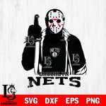 Brooklyn Nets Jason Voorhees Horror 3 Svg Eps Dxf Png File, NBA svg, Digital Download, Instant Download