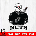 Brooklyn Nets Jason Voorhees Horror 4 Svg Eps Dxf Png File, NBA svg, Digital Download, Instant Download