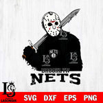 Brooklyn Nets Jason Voorhees Horror 7 Svg Eps Dxf Png File, NBA svg, Digital Download, Instant Download