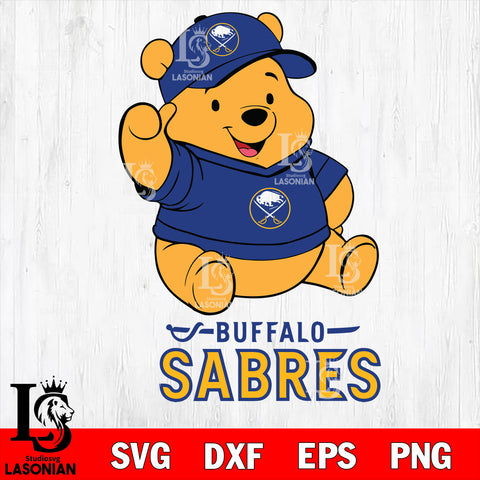 Buffalo Sabres Pooh Bear Disney Svg Eps Dxf Png File, Digital Download