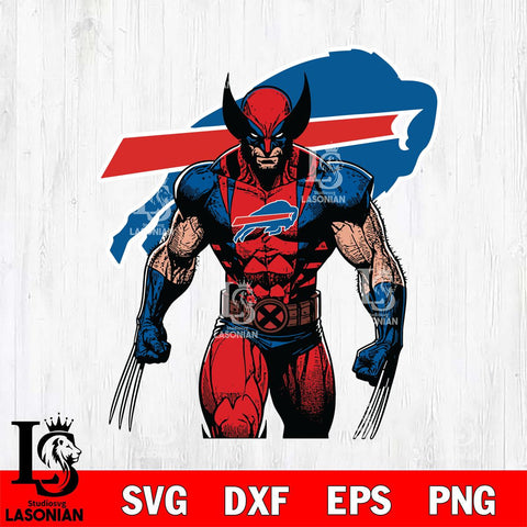 Buffalo Bills Badass Wolverine Svg Eps Dxf Png File, Digital Download, Instant Download