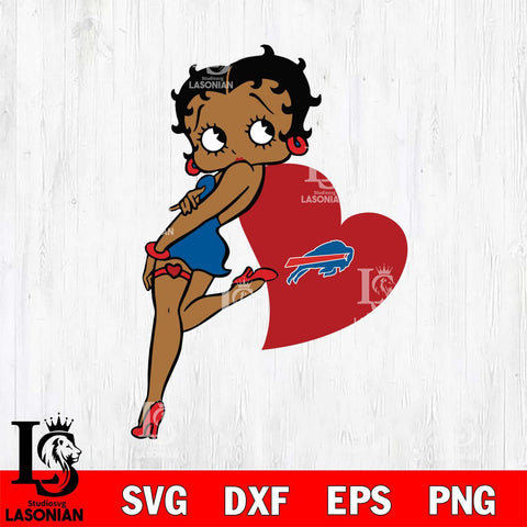 Buffalo Bills Betty Boop Girl Love SVG Svg Eps Dxf Png File, Digital Download, Instant Download