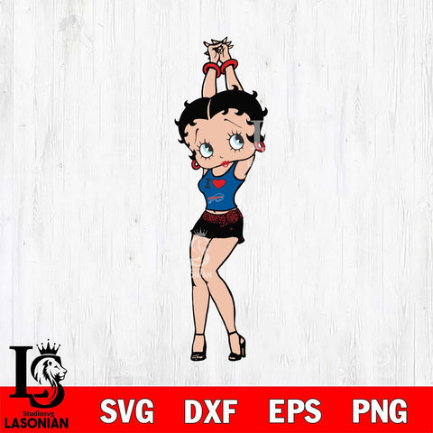 Buffalo Bills Betty Boop Love NFL Svg Eps Dxf Png File, Digital Download, Instant Download