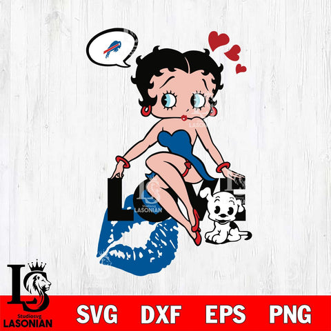 Buffalo Bills Betty Boop Love Svg Eps Dxf Png File, Digital Download, Instant Download