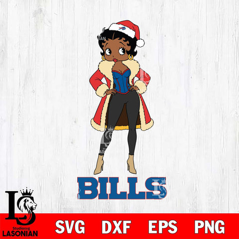 Buffalo Bills Betty Boop Queen File Cut, NFL SVG DXF EPS PNG PDF File, Digital Download , Criucut , Silhouette