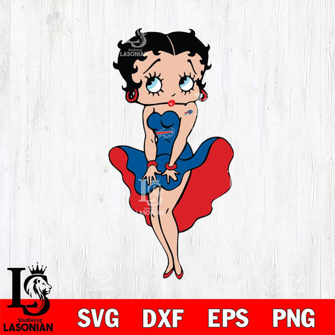 Buffalo Bills Betty Boop Sexy Cheering Svg Eps Dxf Png File, Digital Download, Instant Download