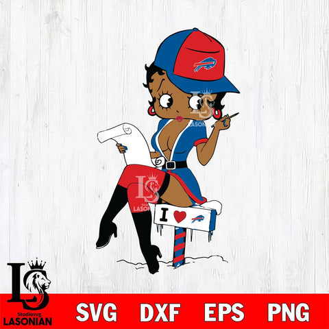 Buffalo Bills Betty Boop Sexy Fan SVG Svg Eps Dxf Png File, Digital Download, Instant Download