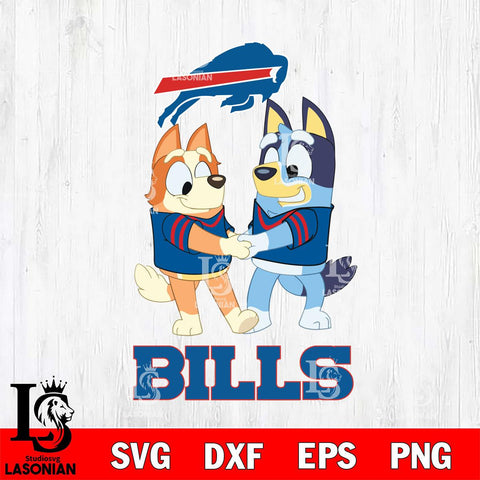 Buffalo Bills Bluey Chilli Dance Svg Eps Dxf Png File, Digital Download, Instant Download