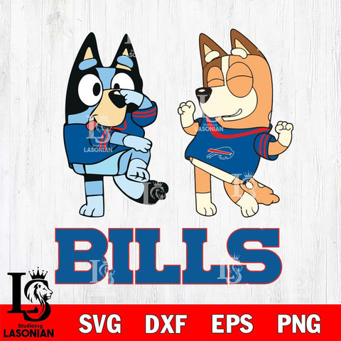 Buffalo Bills Bluey Chilli Sport Svg Eps Dxf Png File, Digital Download, Instant Download