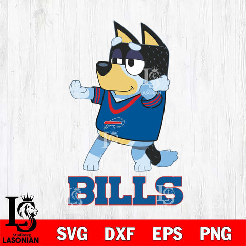 Buffalo Bills Bluey Dad Dance Svg Eps Dxf Png File, Digital Download, Instant Download