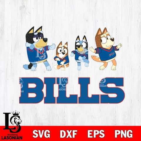 Buffalo Bills Bluey Dance Mode Squats Svg Eps Dxf Png File, Digital Download, Instant Download