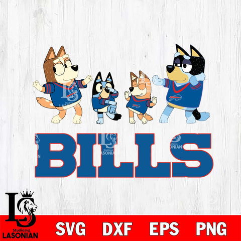 Buffalo Bills Bluey Dance Squats Svg Eps Dxf Png File, Digital Download, Instant Download