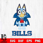 Buffalo Bills Bluey Dracula Halloween Svg Eps Dxf Png File, Digital Download, Instant Download
