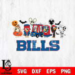 Buffalo Bills Bluey Halloween Svg Eps Dxf Png File, Digital Download, Instant Download