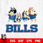 Buffalo Bills Bluey Mode Dance Squats Svg Eps Dxf Png File, Digital Download, Instant Download